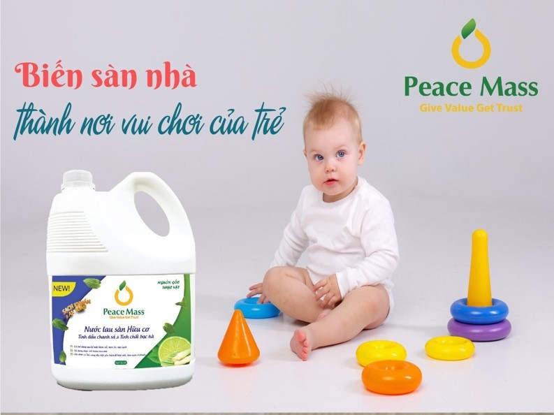 LAU SÀN HỮU CƠ TINH DẦU CHANH SẢ & TINH CHẤT BẠC HÀ 3.6 LÍT